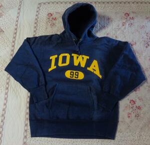 L/アイオワ/Iowa State/刺繍タグ/USA//90s/チャンピオンChampion/リバースウィーブ/ビンテージ/トレーナー/パーカー/USA製/ネイビー
