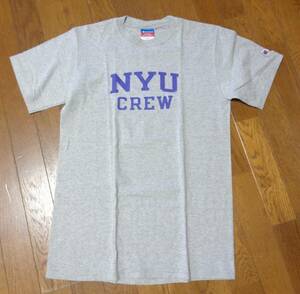 Mサイズ/NYU/ニューヨーク大学/三色タグ/90s00s/チャンピオンChampion/ビンテージ/Tシャツ/カットソー/グレー