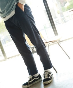  flax linen50%/ postage 230 jpy /4 size (L size )BAYFLOW Bay flow / chino pants / stretch Easy pants / ankle pants / navy 