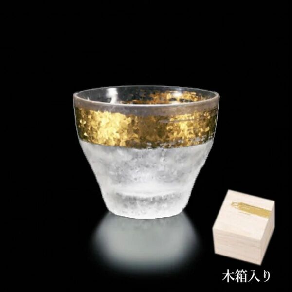 Aderia Glass日本酒グラス 金一文字 90ml プレミアム