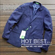 新発売◆国内未販売 SHAN 紳士 メンズ テーラード ジャケット ブレザー 2ボタン 春夏 スプリング【2XL】3470_画像1