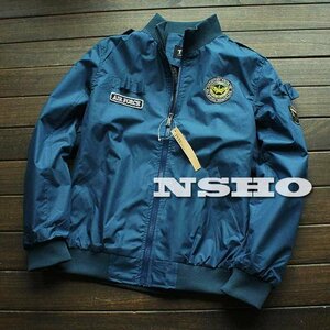 483*XL-L degree * new goods spring summer *Air Force*MA-1 badge thin flight jacket blouson nylon jumper 