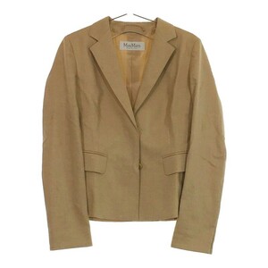 [13862] Max Mara Max Mara outer jacket tailored jacket tailored beige 40 L size corresponding simple formal 