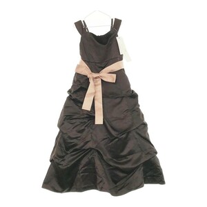 【06648】 新古品 Dress de Raffinee ドレス ワンピース ノースリーブ 130 ブラウン キッズ フォーマル
