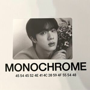 BTS MONOCHROME POP-UP ミニフォトカード JIN ジン 1枚 