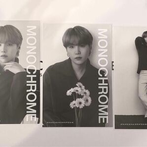 BTS MONOCHROME POP-UP プリントフォト3枚 SUGA ユンギ Agust D 