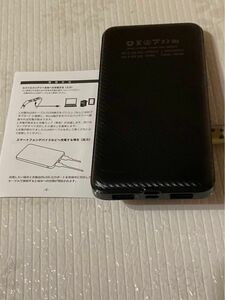 モバイルバッテリー ユーザーマニュアルBLACK 即購入可能です 値下げを致しました｡