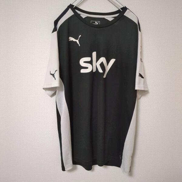 PUMA プーマ ゲームシャツ ユニフォーム サッカー sky 77 黒 ブラック Lサイズ スポーツ メンズ