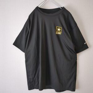 Tシャツ U.S.ARMY アーミー ストレッチ シンプル 黒 L