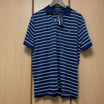 1円〜新品未使用 Polo Ralph Lauren ポロ ラルフローレン ボーダー 半袖ポロシャツ メンズ Lサイズ 国内正規品 限定 希少 絶版 レア ゴルフ_画像1