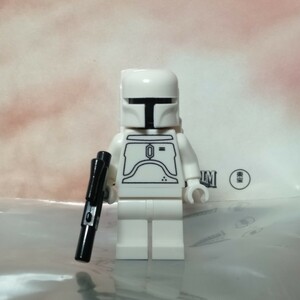  Lego Звездные войны LEGO STARWARS Mini fig Boba Fett boba fett белый white прототип prototype