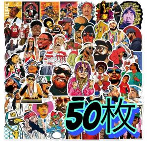 50 sheets trumpet - hip-hop waterproof sticker 