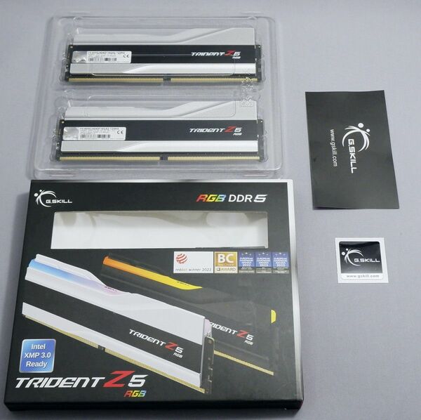 G.SKILL Trident Z5 RGB　DDR5-6000 CL40 XMP　16GB×2枚 計32GB