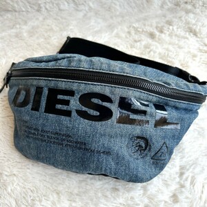 [ adult stylish ]DIESEL diesel men's body bag shoulder bag Denim indigo blue shoulder .. diagonal .. waist bag 