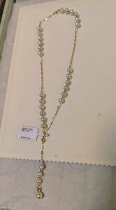 天女級照り ロラー キラキラ k18 アコヤ真珠 ネックレス 6.5-7.5mm珠 約11g 約48cm テリー強