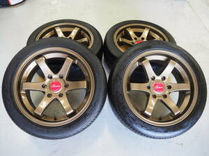 深リム コンケイブ KBレーシング 18inch 8.0J 6H139.7+38 中古 TOYO H20 225/50R18 200系 ハイエース レジアス 売切り