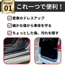 カッティングシート カーボン調 3D 10㎝幅 マット ブラック 10ｍ 内装 外装 ステッカー シール フィルム テープ 傷防止 艶消し 黒　_画像2