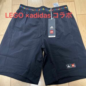 adidasアディダス　 ショートパンツ　LEGOコラボ　ブラック　キッズ　160cm