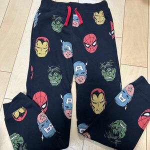 H&M × marvel(マーベル) キッズ　 パンツ ズボン　裏起毛　140cm