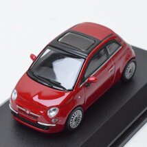 2点セット 未使用保管品 ミニチャンプス 64 フィアット 500 ホワイト レッド 1/64 ミニカー MINICHAMPS Fiat_画像2