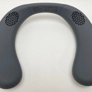 美品 SONY ワイヤレスネックバンドスピーカー SRS-NS7 チャコールグレー フルレンジ Bluetooth対応 全指向性マイク ソニーの画像5