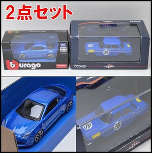 2点セット 保管品 エブロ プリンス スカイライン GTB 1964 ブラーゴ アルパイン A110 1/43 ミニカー MINICHAMPS タカラトミー Burago