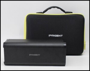 良品 iPRIGENT ソーラーポータブル充電器 PS100N1 容量154Wh レシート出力120W ※ソーラーパネル欠品 アウトドア