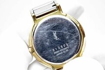 動作品 Yves Saint Laurent 4620-E62267 クォーツ QZ 2針 アナログ 腕時計 ゴールド文字盤 イヴサンローラン_画像5