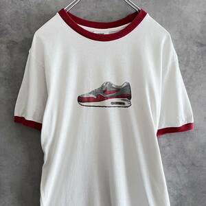 90s NIKE AIR MAX 90 ナイキ エアマック90 リンガーTシャツ ホワイト Lサイズ