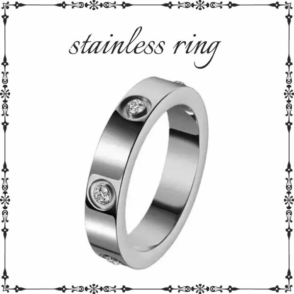 指輪 リング 14号 シルバー ステンレス CZダイヤ 結婚指輪 定番 エタニティリング CZダイアモンド ダイヤモンドリング