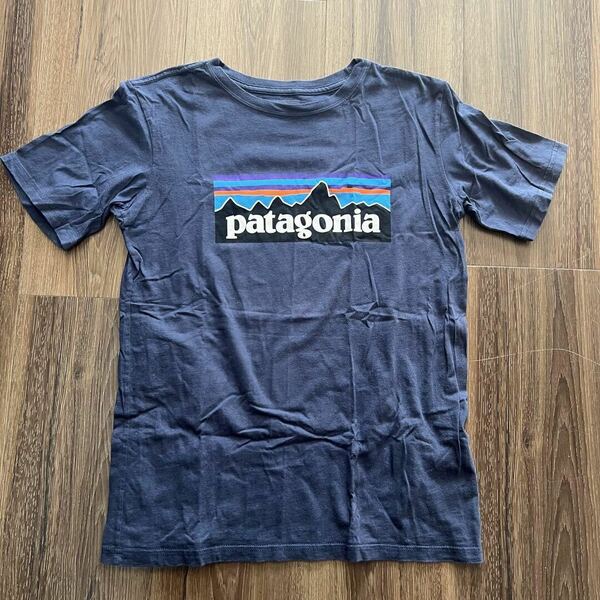 オ　Patagonia パタゴニア　ロゴ　Tシャツ　半袖　プリント