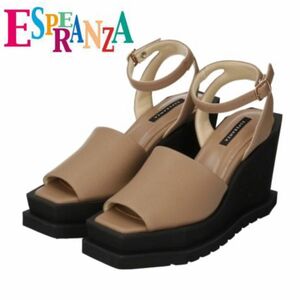 ESPERANZA エスペランサ スクエアトゥ 厚底 サンダル ヒール 美品 送料無料 匿名配送 即発送