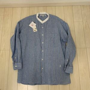 UNIQLO特別コレクションjw andersonプレミアムリネンオーバーサイズシャツ　62 Blue M