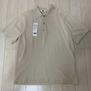 UNIQLO特別コレクションUNIQLO Uファインゲージポロシャツ半袖　30 natural Ｌ