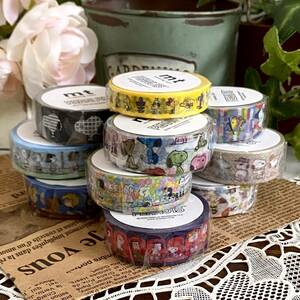 MT Snoopy masking tape 10 point together * Charlie Brown Woodstock PTANUTS duck .* wrapping ko Large . notebook deco 