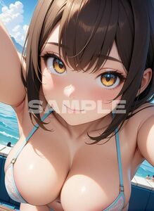 il187 一点物 AI美女 美少女 かわいい セクシー グラビア イラスト コスプレ 下着 水着 お尻 巨乳 美乳 匿名配送 A4ポスター光沢紙