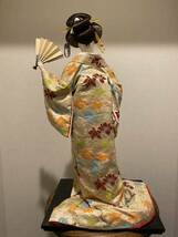 【美品・高級人形】日本人形 着物 アンティーク 舞子 芸者 骨董 置物 当時物 尾山人形 オブジェ 高級人形_画像6