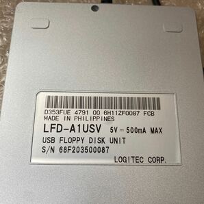 Logitec ロジテック LFD-A1USV USB フロッピー ディスク ドライブ の画像4