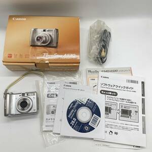 【動作確認済み・備品有・箱有・状態良好品】Canon powerShot A530 　コンデジ　デジカメ　デジタルカメラ　シャッター&フラッシュ動作OK