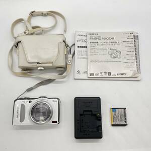 【動作確認済み・備品あり】FUJIFILM FinePix F600EXR WHITE　コンデジ　デジカメ　デジタルカメラ　シャッター&フラッシュ動作OK