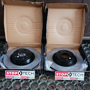  STOP TECH AUDI Audi 8J TT リア スリッド ディスク Brake ローター leftrightset 125.33121 VW 直径 310mm 厚さ/ 22mm 