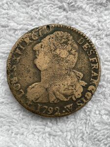 （フランス）　ルイ16世　1792年 2S銅貨