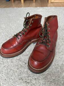  Red Wing RED WING латунь custom blass Irish setter ботинки Brown 90 годы Work ботинки REDWING