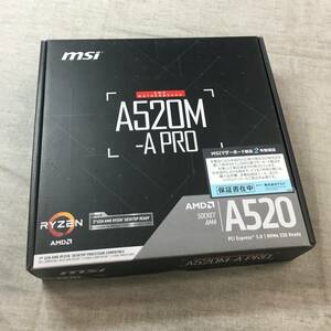  present condition goods MSI motherboard A520M-A PRO [Ryzen 5000 series (AM4) correspondence ] Micro ATX [AMD A520 installing ] MB5136