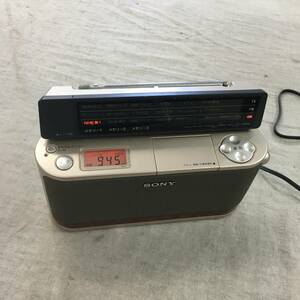 現状品 SONY TV(1ch-12ch)/FM/AMラジオ ICF-A100V