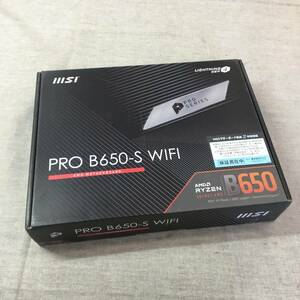 現状品 MSI マザーボード PRO B650-S WIFI【AMD Ryzen 7000 シリーズ(AM5)対応】B650搭載 ATX 最大DDR5-7200 (OC)対応 MB6268