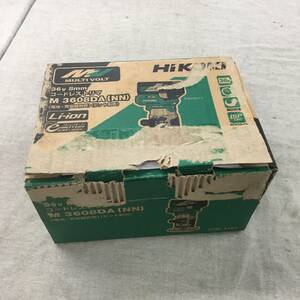 ジャンク品 HiKOKI(ハイコーキ) 36V コードレス トリマ 軸径6mm 8mm 取り付け可能 蓄電池・充電器・システムケース別売り M3608DA(NN)