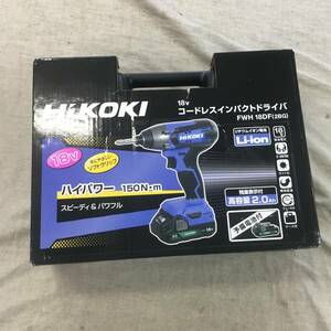 未使用 欠品あり HiKOKI(ハイコーキ) 18V コードレス インパクトドライバ 高トルクタイプ FWH18DF(2BG)