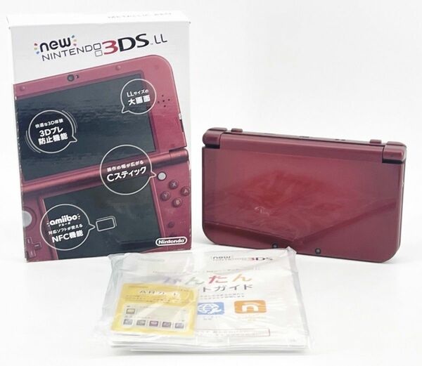 【 美品 】中古ゲーム機 Newニンテンドー3DS LL メタリックレッド