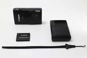 4665- キャノン Canon デジタルカメラ IXY 420F ブラック 光学5倍ズーム 広角24mm Wi-Fi対応 良品